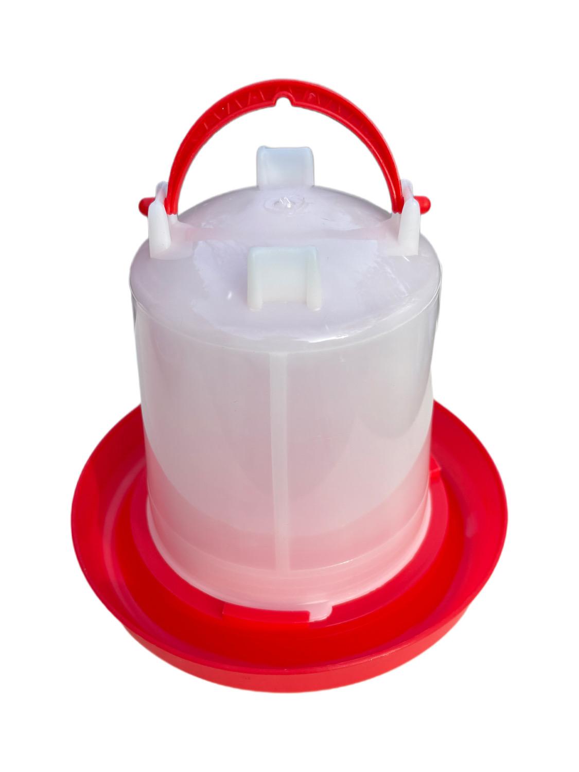 Water- & Voerbak Silo – Set in Rood