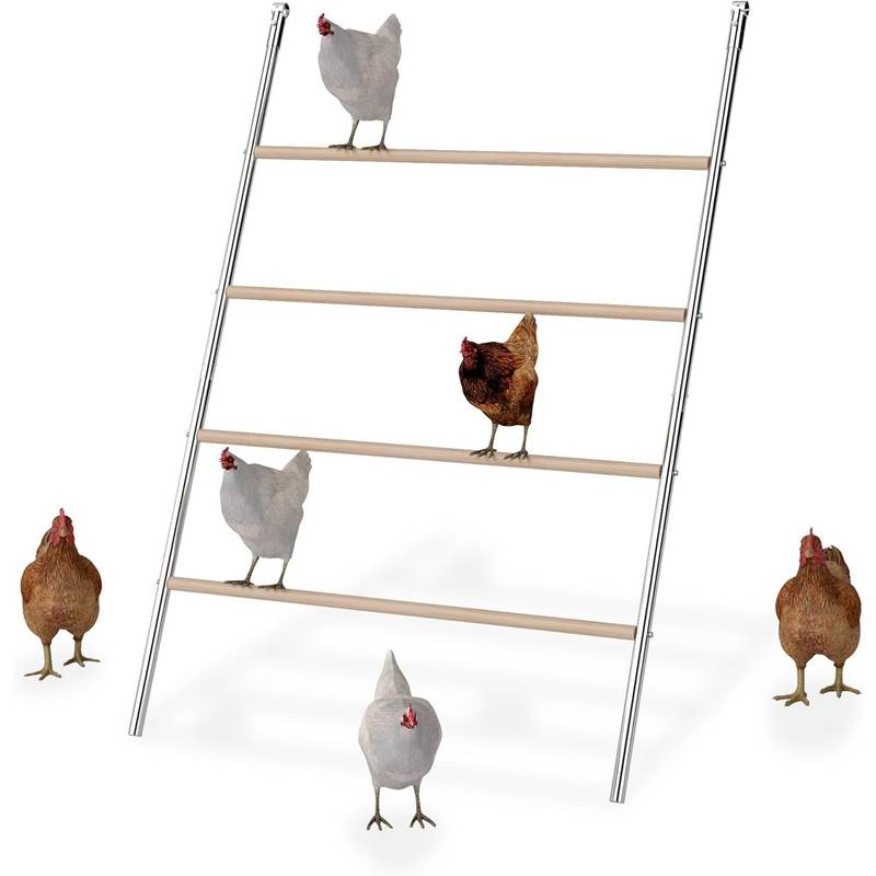 Houten Zitladder voor Kippen - zitstok