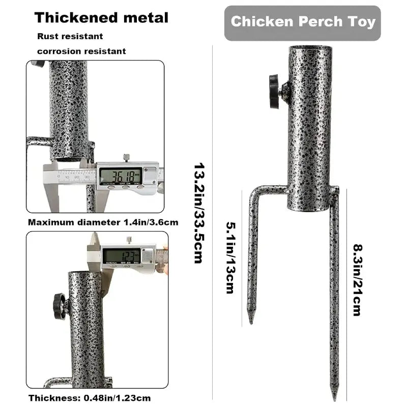 Houten Kippenzitje met Grondpen – Vrijstaand & Verplaatsbaar