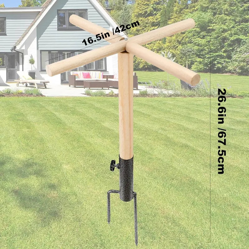 Houten Kippenzitje met Grondpen – Vrijstaand & Verplaatsbaar