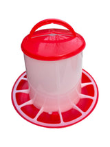 Water- & Voerbak Silo – Set in Rood