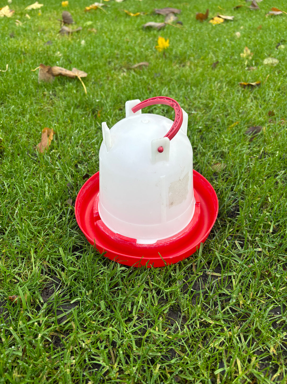 Gebruikte kippenwaterbak 1.5 liter